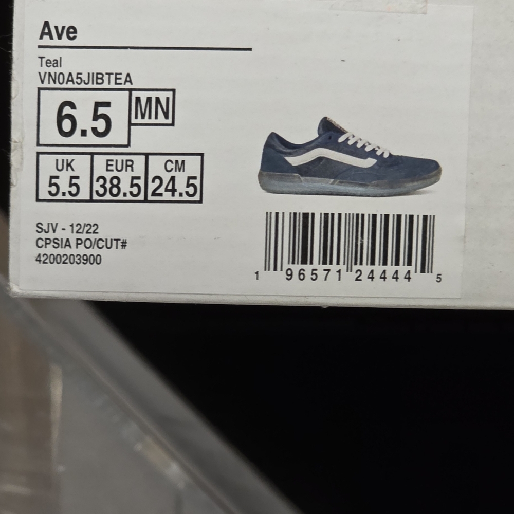 Vans Ave Teal Men’s 6.5 / Women’s 8 New - Picture 2 of 6